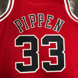 1998 BULLS PIPPEN #33 Red Retro Top Quality Hot Pressing NBA Jersey