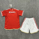 23-24 Benfica Home Kids Soccer Jersey