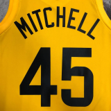 22-23 JAZZ MITCHELL #45 Yellow Top Quality Hot Pressing NBA Jersey