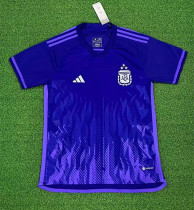 22-23 Argentina Away Fans World Cup Champion Three Star Version Soccer Jersey