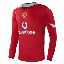 2004-2006 Man Utd Home Long sleeve Retro soccer jersey