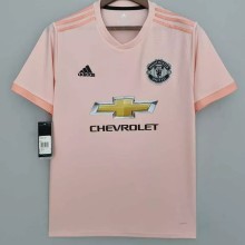 2018-2019 Man Utd Away Pink Retro Soccer Jersey