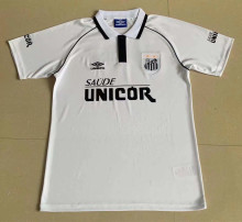 1997 Santos FC Home White Retro Soccer Jersey