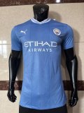 23-24 Man City Home Special Edition Fonts Player Version Soccer Jersey