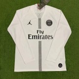 2018-2019 PSG Paris Jordan White Long Sleeve Retro Soccer Jersey