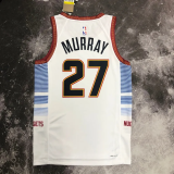 22-23 Nuggets MURRAY #27 White City Edition Top Quality Hot Pressing NBA Jersey