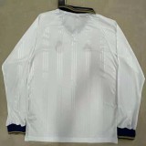 RMA White Long Sleeve Retro Soccer Jersey