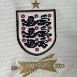 2013 England 150th Home Retro Soccer Jersey