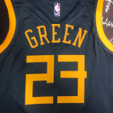 2018 WARRIORS GREEN #23 Black Gray Top Quality Hot Pressing NBA Jersey