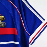 1998 ZIDANE #10 France Home Blue Retro Soccer Jersey