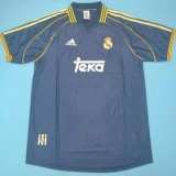 1998-1999 RMA Away Black Retro Soccer Jersey