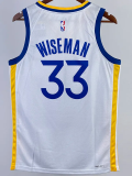 22-23 WARRIORS WISEMAN #33 White Top Quality Hot Pressing NBA Jersey
