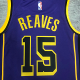 22-23 LAKERS REAVES #15 Purple Top Quality Hot Pressing NBA Jersey (Trapeze Edition)