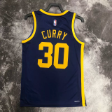 22-23 WARRIORS CURRY #30 Royal blue Top Quality Hot Pressing NBA Jersey (Trapeze Edition)