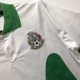 1995 Mexico Away White Retro Soccer Jersey