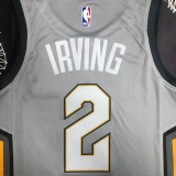 2018 Cleveland Cavaliers IRVING #2 Gray Top Quality Hot Pressing NBA Jersey