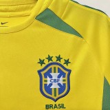 2002 Brazil Home Retro Soccer Jersey
