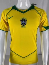 2004-2006 Brazil Home Retro Fans Soccer Jersey
