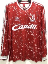 1989 LIV Home Long Sleeve Retro Soccer Jersey