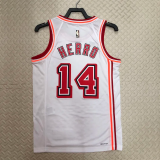 22-23 Heat HERRO #14 White Top Quality Hot Pressing NBA Jersey (Retro Logo)