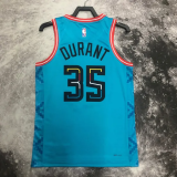 SUNS DURANT #35 Blue Top Quality Hot Pressing NBA Jersey