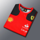 2023 F1 Ferrari Number55 New Pattern Short Sleeve Racing Suit