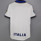 1996-1997 Italy Away White Retro Soccer Jersey