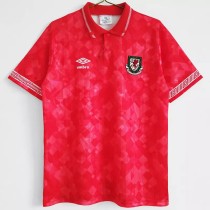 1990-1992 Wales Home Retro Soccer Jersey