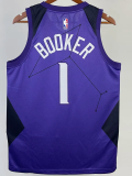 2017-18 SUNS BOOKER #1 Royal Blue City Edition Top Quality Hot Pressing NBA Jersey