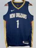 22-23 Pelicans WILLIAMSON #1 Royal Blue Top Quality Hot Pressing NBA Jersey