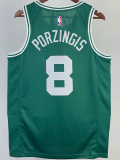 22-23 CELTICS PORZINGIS #8 Green Top Quality Hot Pressing NBA Jersey