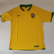 2006 Brazil Home Retro Fans Soccer Jersey