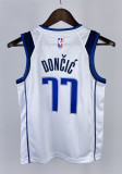 2023 Dallas Mavericks DONCIC #77 White Home Top Quality Hot Pressing Kids NBA Jersey