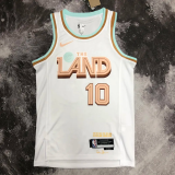 22-23 Kings GARLAND #10 White City Edition Top Quality Hot Pressing NBA Jersey