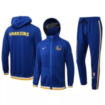 21-22 NBA Warriors Blue Hoodie Jacket Tracksuit #H0082