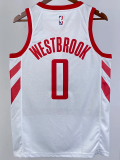 2018-19 ROCKETS WESTBROOK #0 White Home Top Quality Hot Pressing NBA Jersey