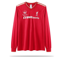 1985-1986 LIV Home Long sleeves Retro Soccer Jersey