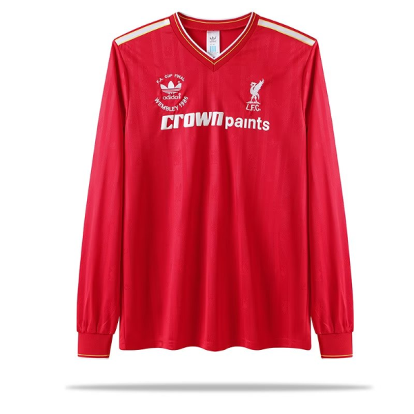 1985-1986 LIV Home Long sleeves Retro Soccer Jersey