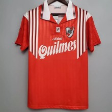 1995-1996 River Plate Away Red Retro Soccer Jersey