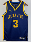 22-23 WARRIORS PAUL #3 Blue Top Quality Hot Pressing NBA Jersey (Trapeze Edition) 飞人版
