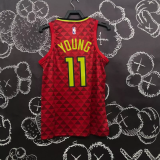 HAWKS YOUNG #11 Red Top Quality Hot Pressing NBA Jersey