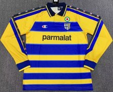 1999-2000 Parma Home Long sleeves Retro Soccer Jersey