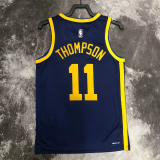 22-23 WARRIORS THOMPSON #11 Royal blue Top Quality Hot Pressing NBA Jersey (Trapeze Edition)
