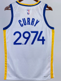 22-23 WARRIORS CURRY #2.974 White Top Quality Hot Pressing NBA Jersey