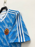 1988-1990 Germany Away Blue Retro Soccer Jersey