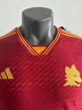23-24 Roma Home Player Version Soccer Jersey