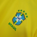 20-21 Brazil Home 1:1 Yellow Fans Soccer Jersey