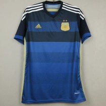 2014 Argentina Away Retro Soccer Jersey