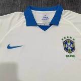 2019-2020 Brazil White Away Retro Soccer Jersey