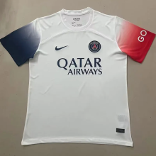 23-24 PSG Special Edition White Training Shirts (红蓝袖)